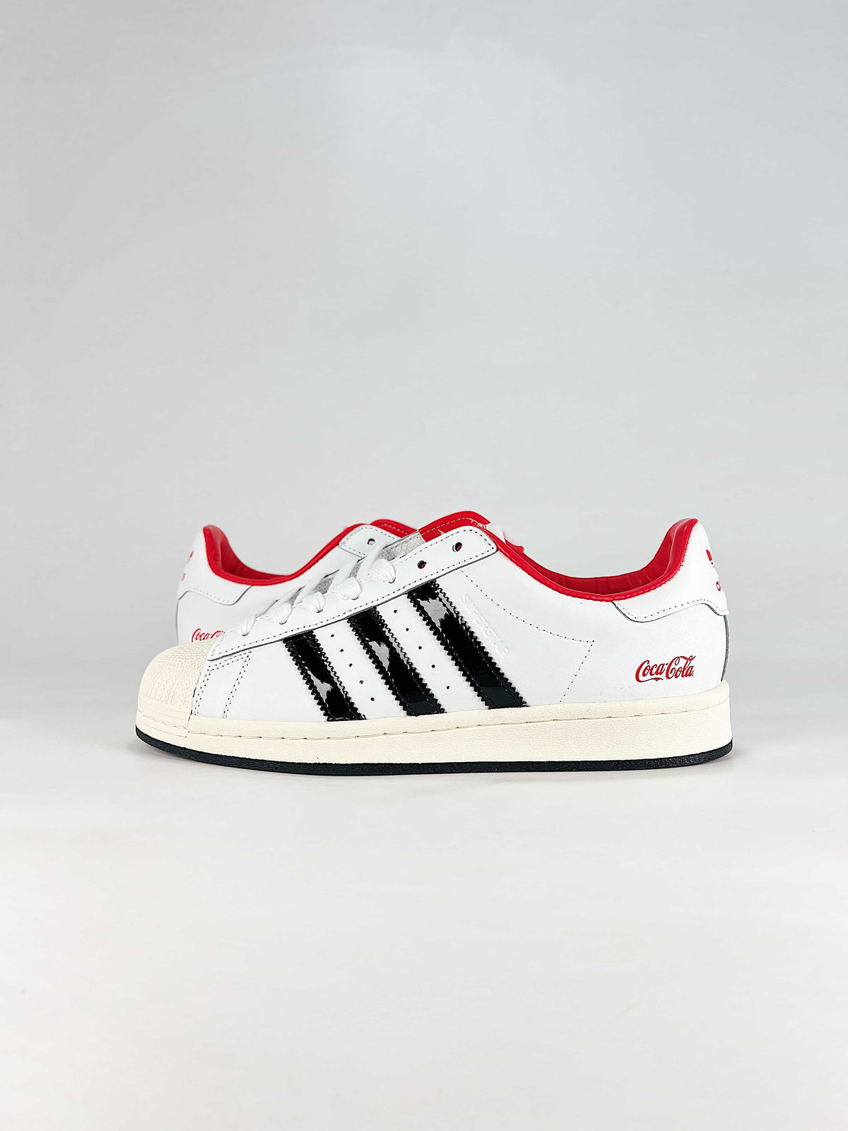 adidas Superstar Sneakers - White/Black with Coca-Cola Detail