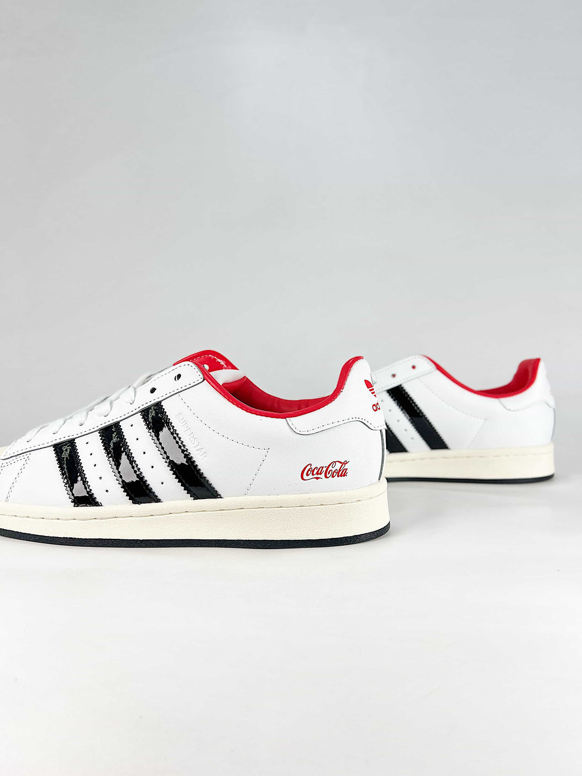 adidas Superstar Sneakers - White/Black with Coca-Cola Detail