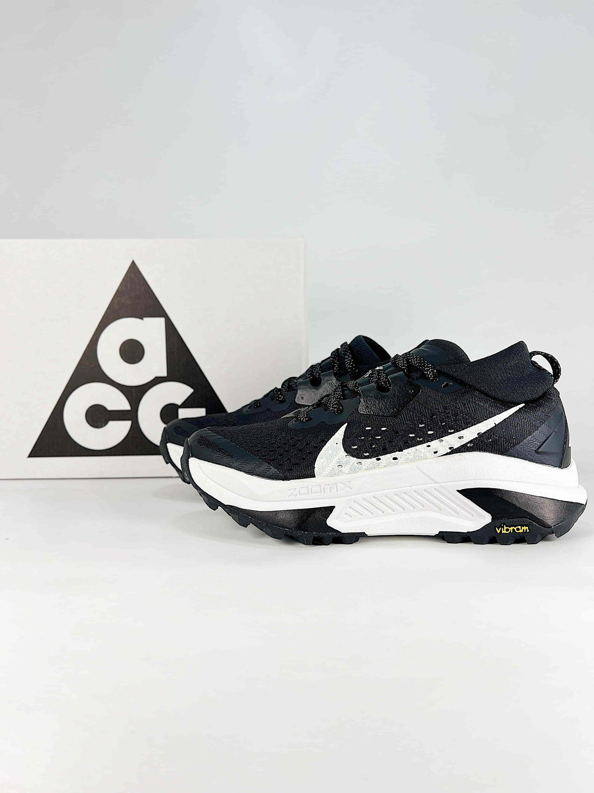 Nike ACG ZoomX Trail Running Shoes - Black & White