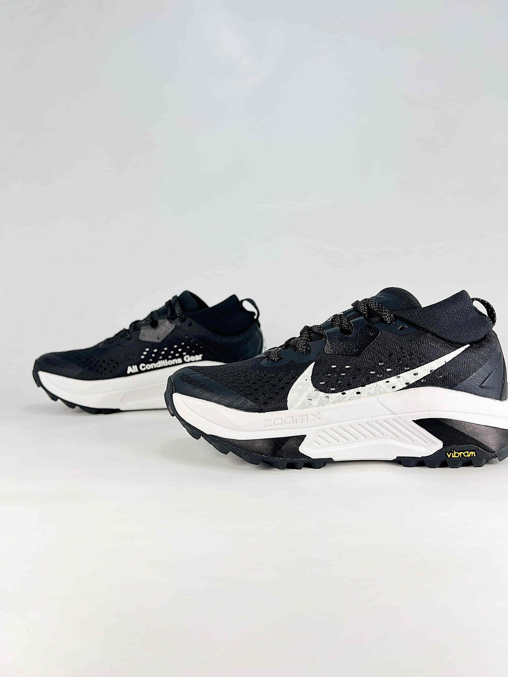 Nike ACG ZoomX Trail Running Shoes - Black & White
