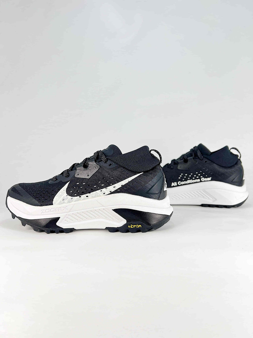 Nike ACG ZoomX Trail Running Shoes - Black & White