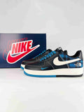 Nike Air Force 1 x The North Face Black Blue Plaid
