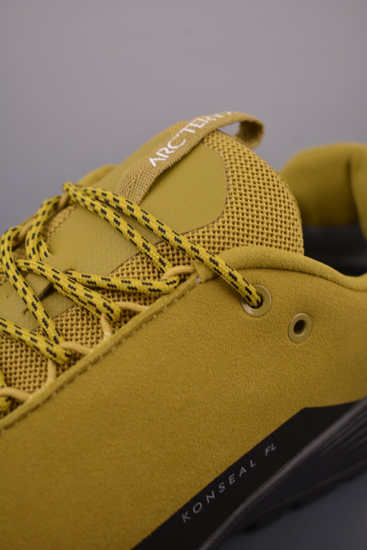 Arc’teryx Konseal FL Low-Top Lace-Up Shoes in Mustard Yellow and Black