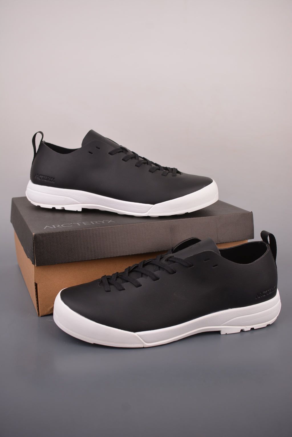 Arc’teryx Low-Top Lace-Up Shoes in Black and White