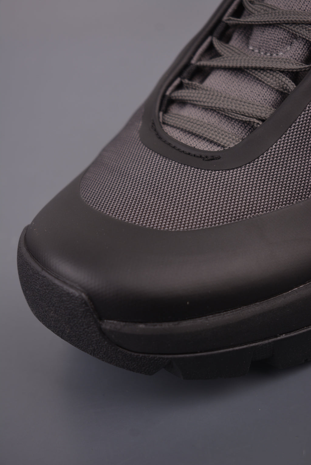 Arc’teryx Charcoal Low-Top Lace-Up Shoes with Orange Heel Panels