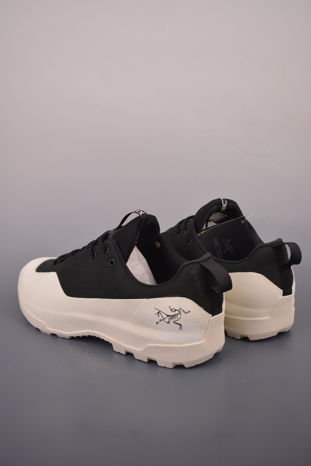 Arc’teryx Black and Off-White Low-Top Lace-Up Shoes